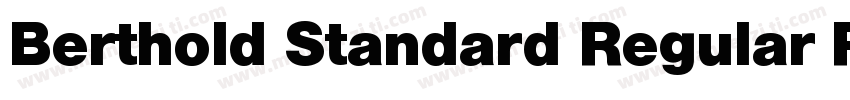 Berthold Standard Regular Regular字体转换